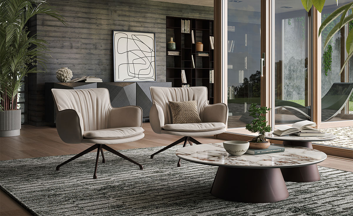 Итальянское Полукресло RHONDA Lounge фабрики Cattelan Italia. Изображение 14
