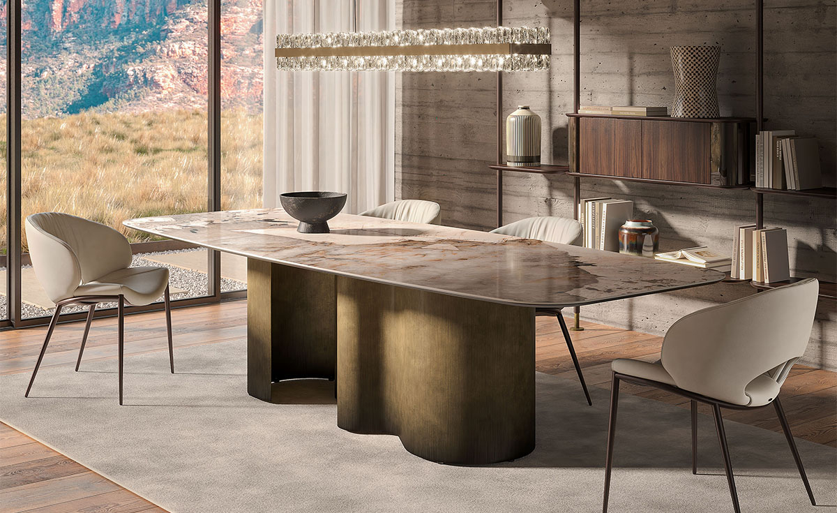 Итальянские столы PAPEL Keramik фабрики Cattelan Italia. Изображение 3