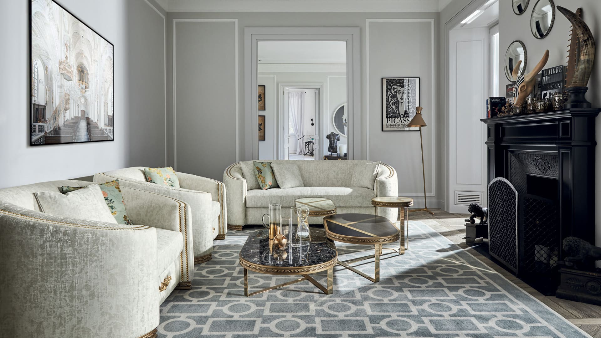 Итальянская мягкая мебель ESEDRA фабрики Angelo Cappellini. Изображение 4