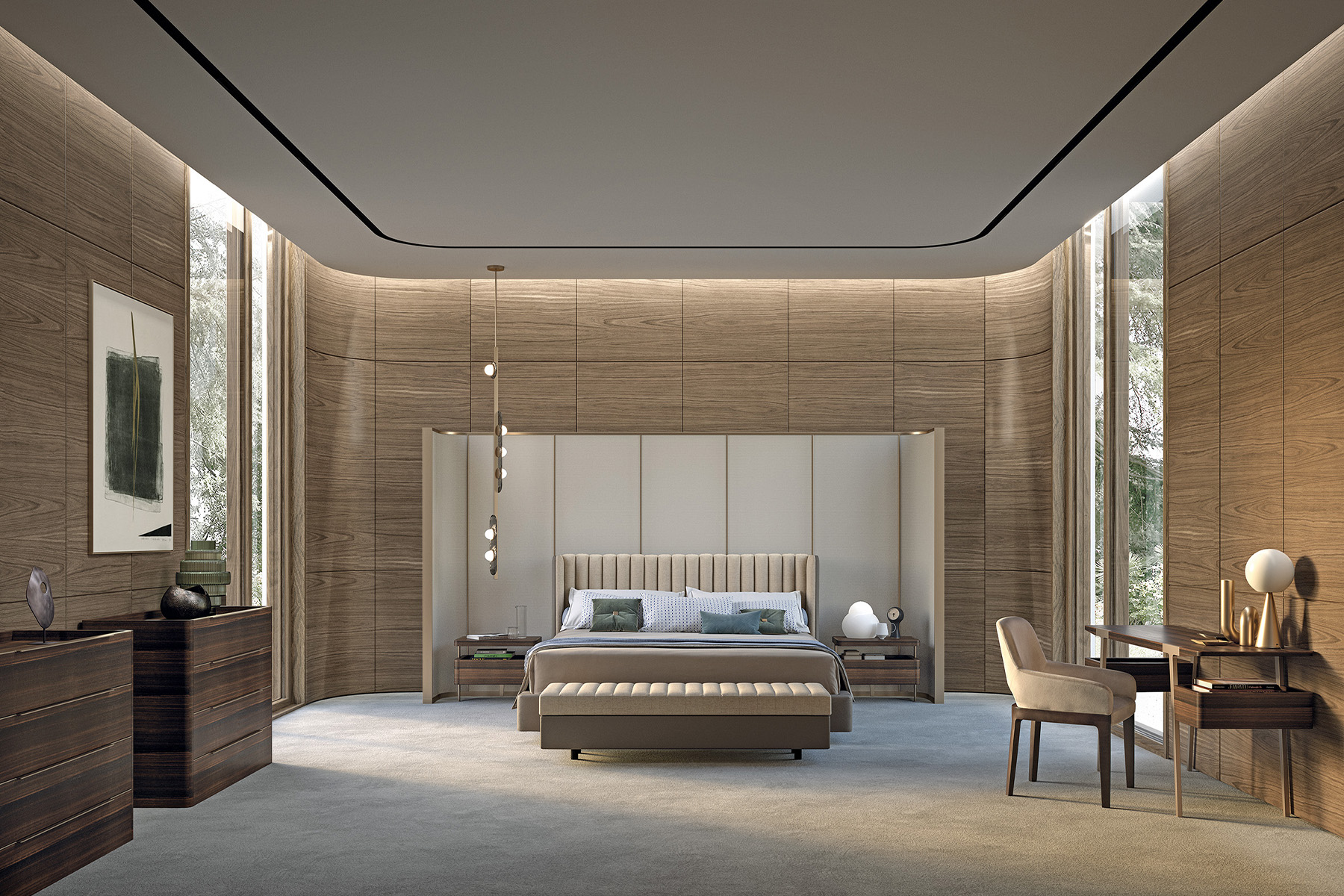 Итальянская спальня Domus фабрики Turri. Изображение 2