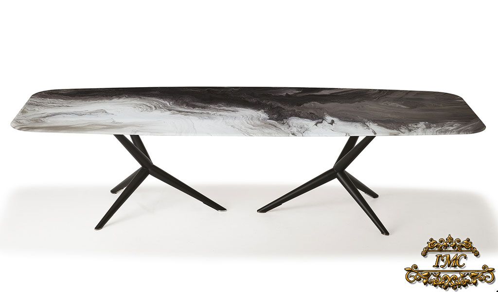 Итальянские столы Atlantis CrystalArt фабрики Cattelan Italia. Изображение 3