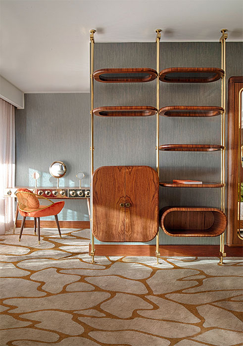 Португальский Книжный Стеллаж Minelli фабрики ESSENTIAL HOME. Изображение 4
