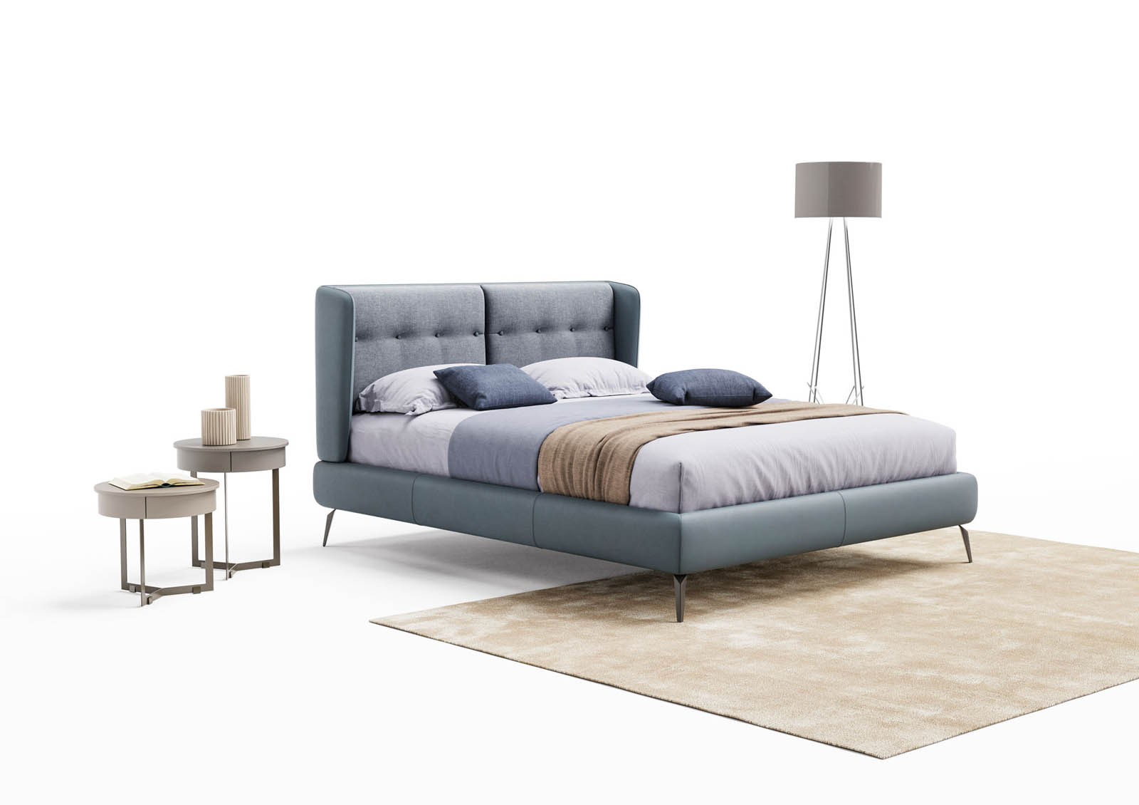 Итальянская кровать Morgan фабрики NOVALUNA. Изображение 8