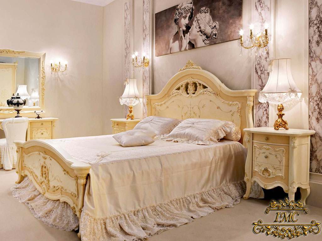 Итальянская кровать Prestige Plus Lacca Antica фабрики Barnini Oseo. Изображение 2