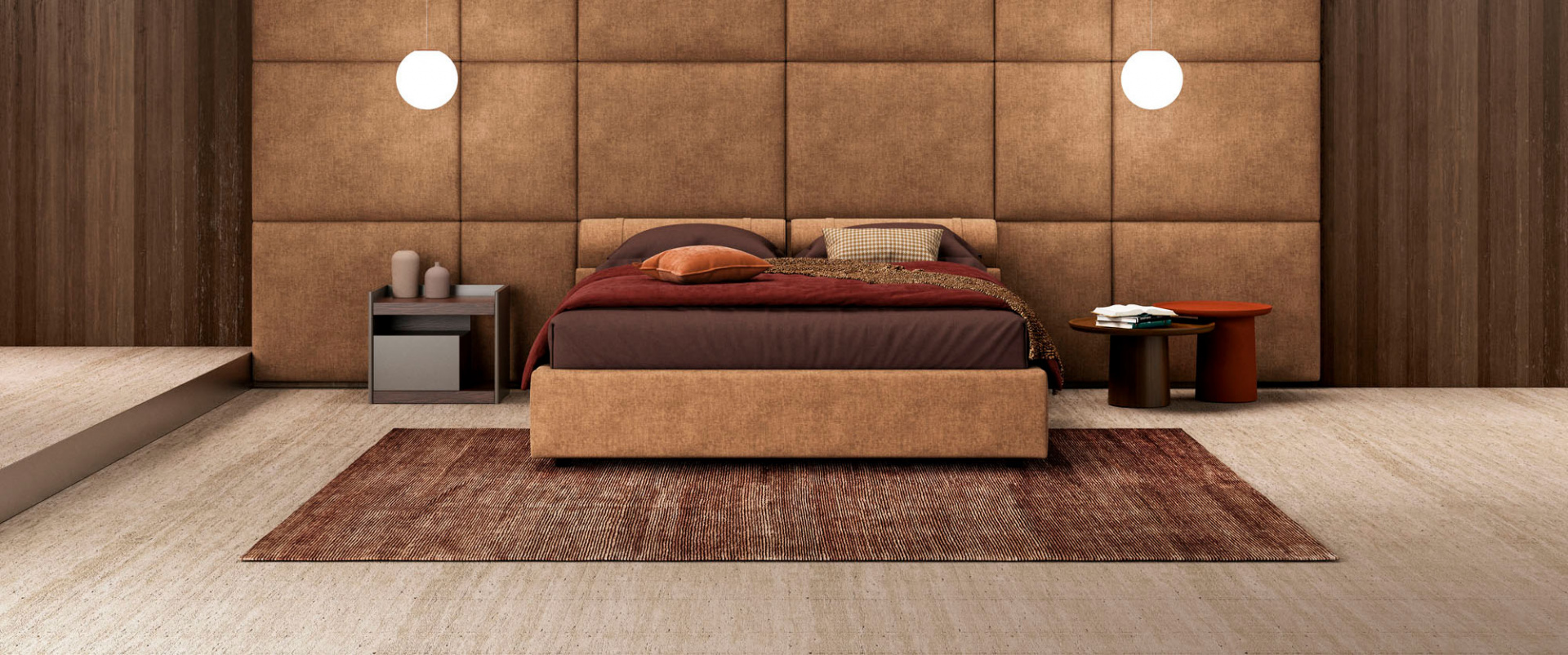 Итальянская кровать Sunset фабрики NOVALUNA. Изображение 