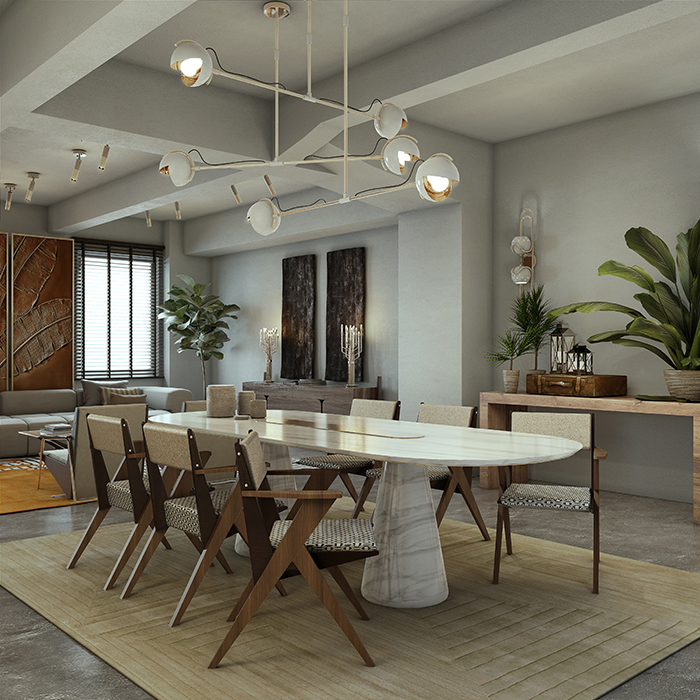 Португальский стол BERTOIA фабрики ESSENTIAL HOME. Изображение 14